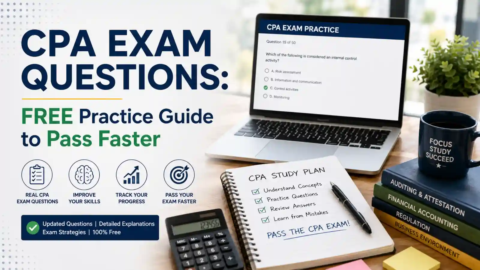 CPA Exam Questions: Free Practice Guide to Pass Faster
