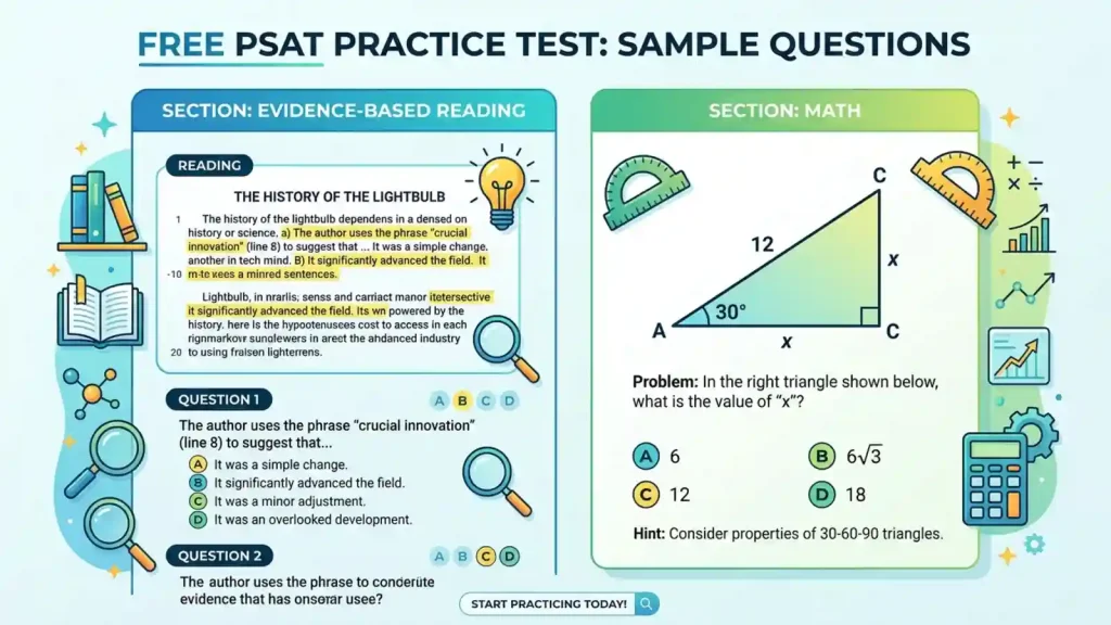 free-psat practicetestsamplequestions