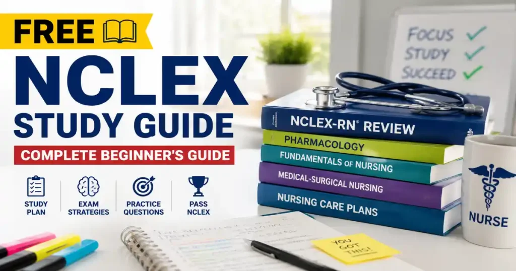 Free NCLEX Study Guide for Beginners with Nursing Study Materials