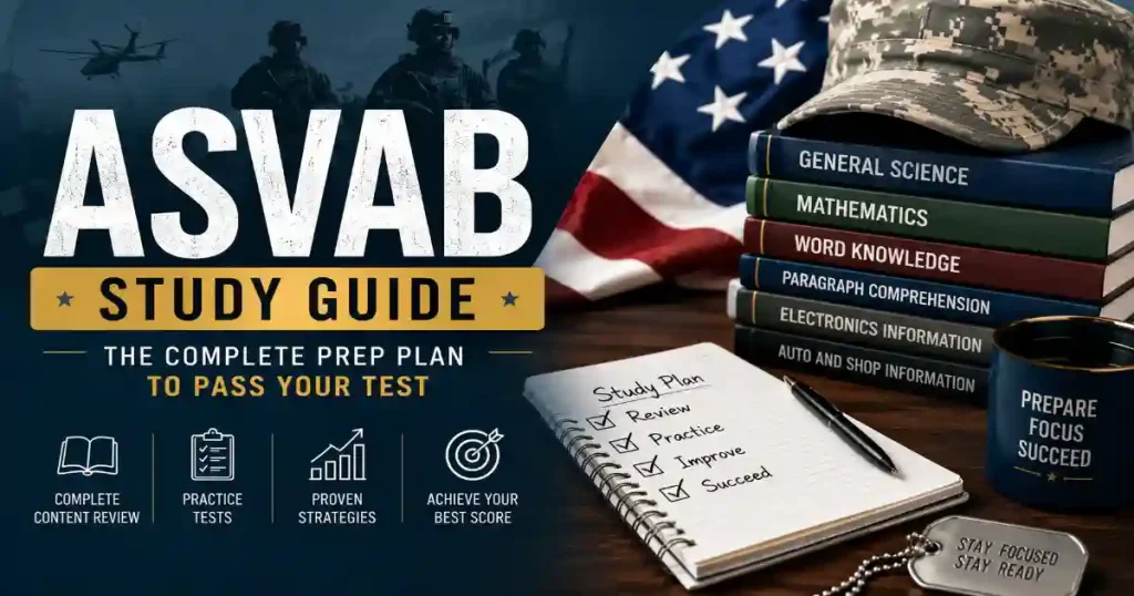 ASVAB Study Guide complete prep plan to pass the test