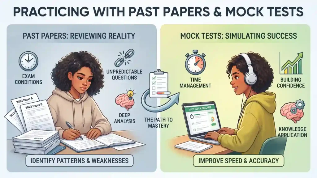 Practicing with Past Papers and Mock Tests