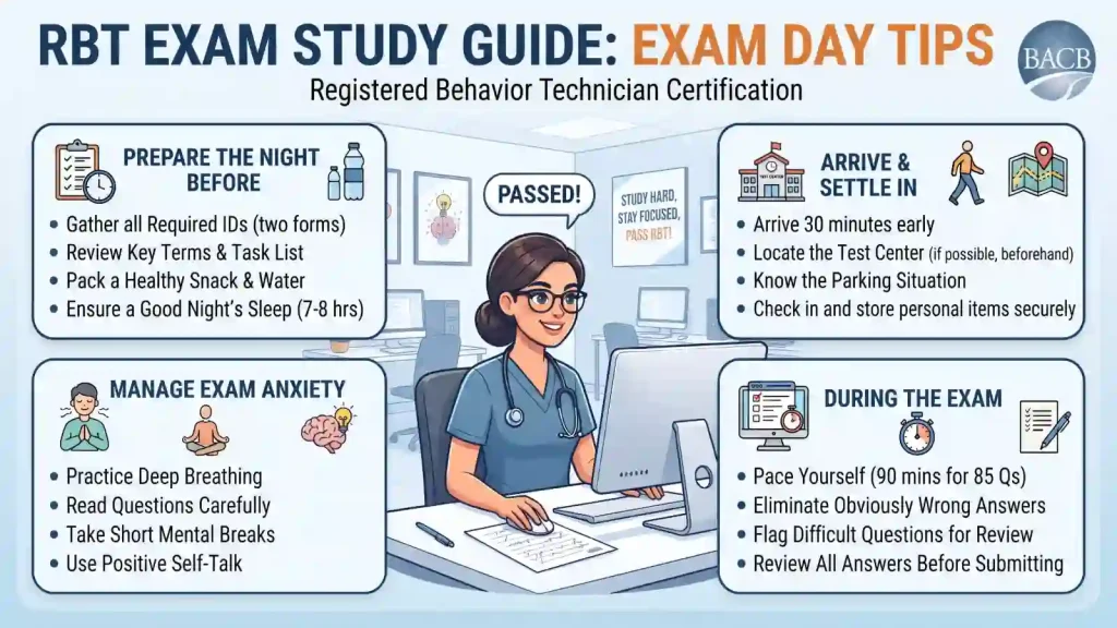 RBT Exam Study Guide: Exam Day Tips