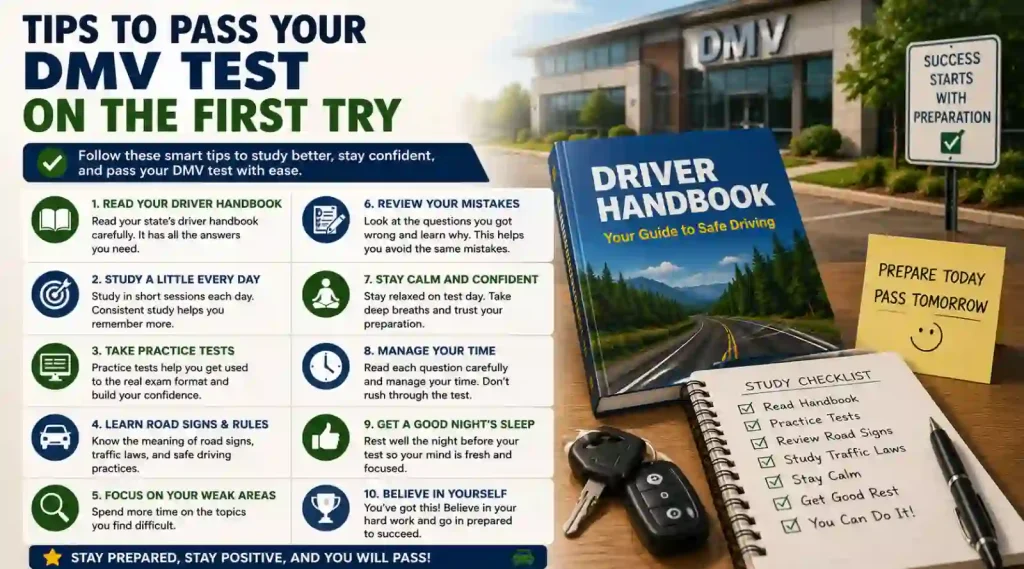 Tips to Pass Your DMV Test on the First Try